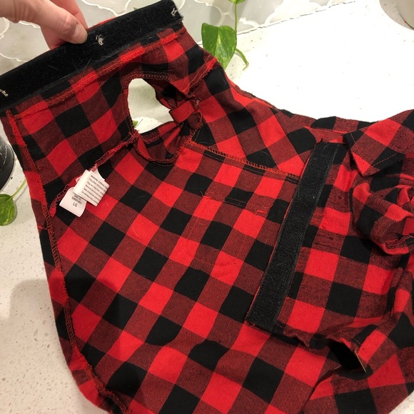 Dog Shirt: CANADIANA Buffalo plaid flannel shirt - size ‘Large’ - Picture 10 of 16